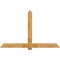 Ekena Millwork Eugene Rough Sawn Timber Gable Bracket, Western Red Cedar, 84"W x 53"H x 2"D x 6"F, 15/12 Pitch GBW084X53X0206EUG00RWR - alternate 1